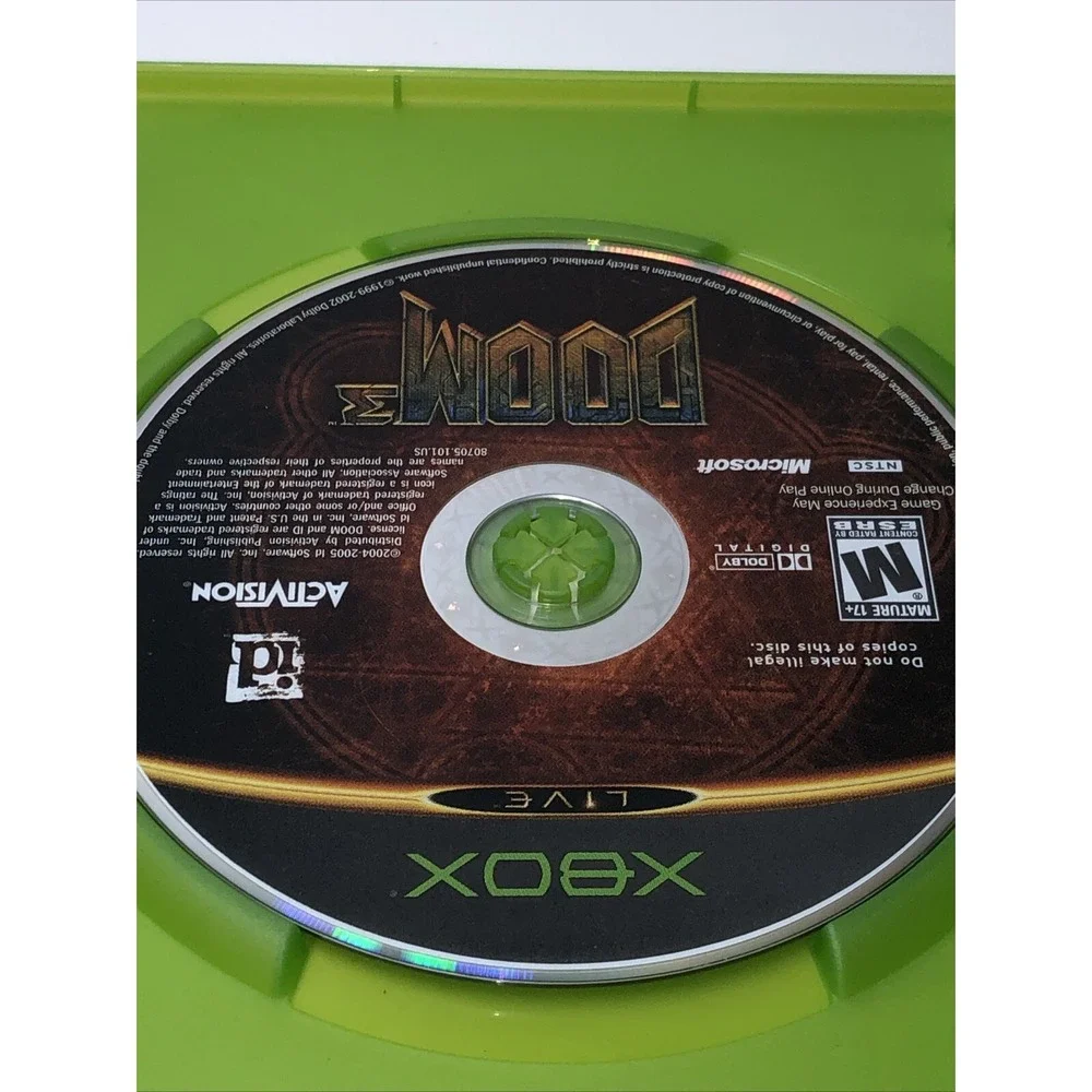 Doom 3 (Microsoft Original Xbox) Complete CIB -‎ Tested!